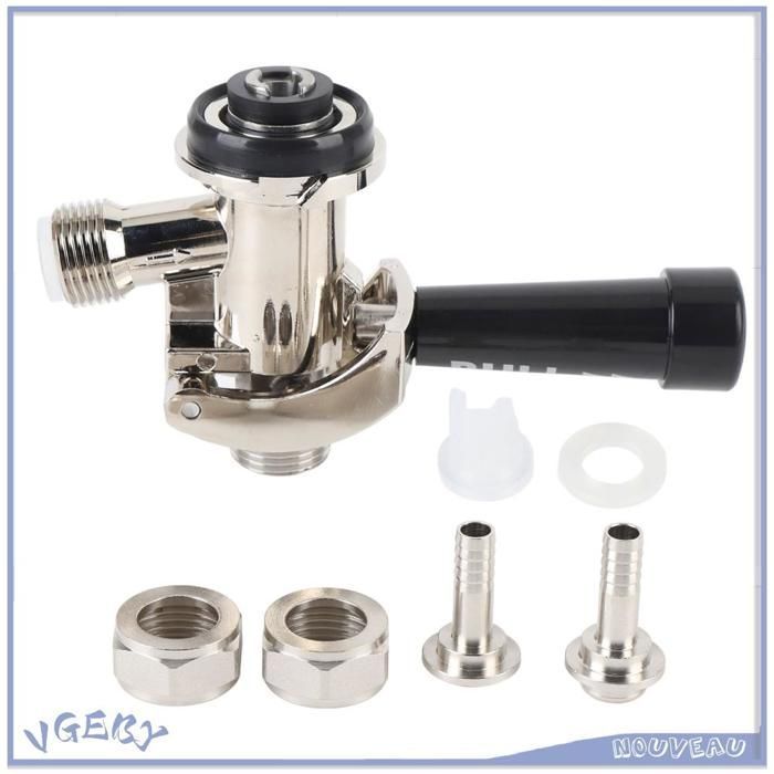 Acoplador para dispensador de cerveza, acoplador de barril de acero inoxidable, sistema de filtración eficiente para dispensador de cerveza.