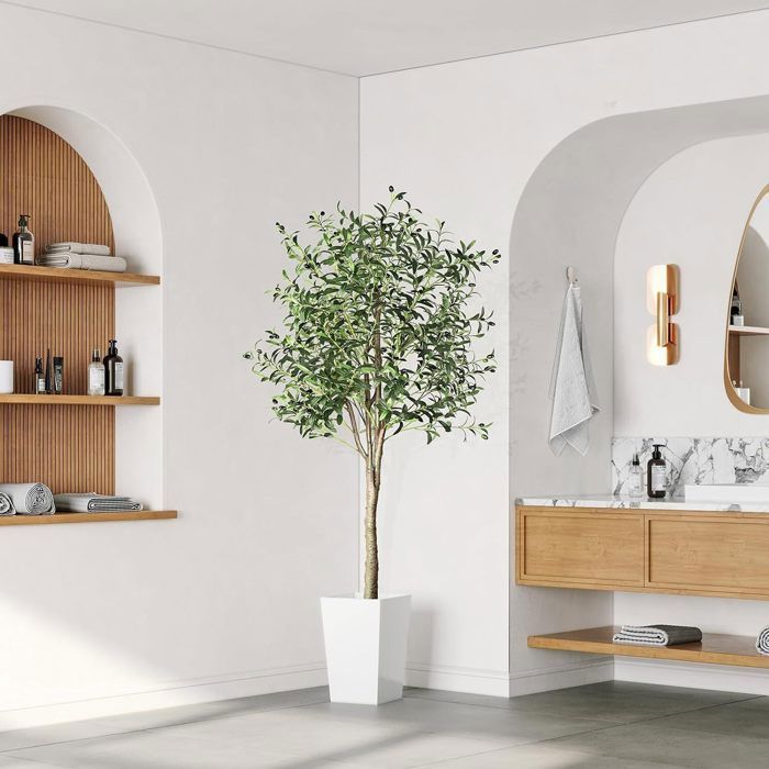 Künstlicher Baum, 180 cm, große künstliche Pflanze, realistischer künstlicher Baum für Wohnzimmer, Schlafzimmer, Bürodekoration