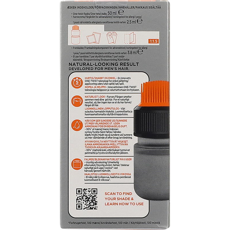 Tintura per capelli da uomo Loreal Expert Castano Naturale 04