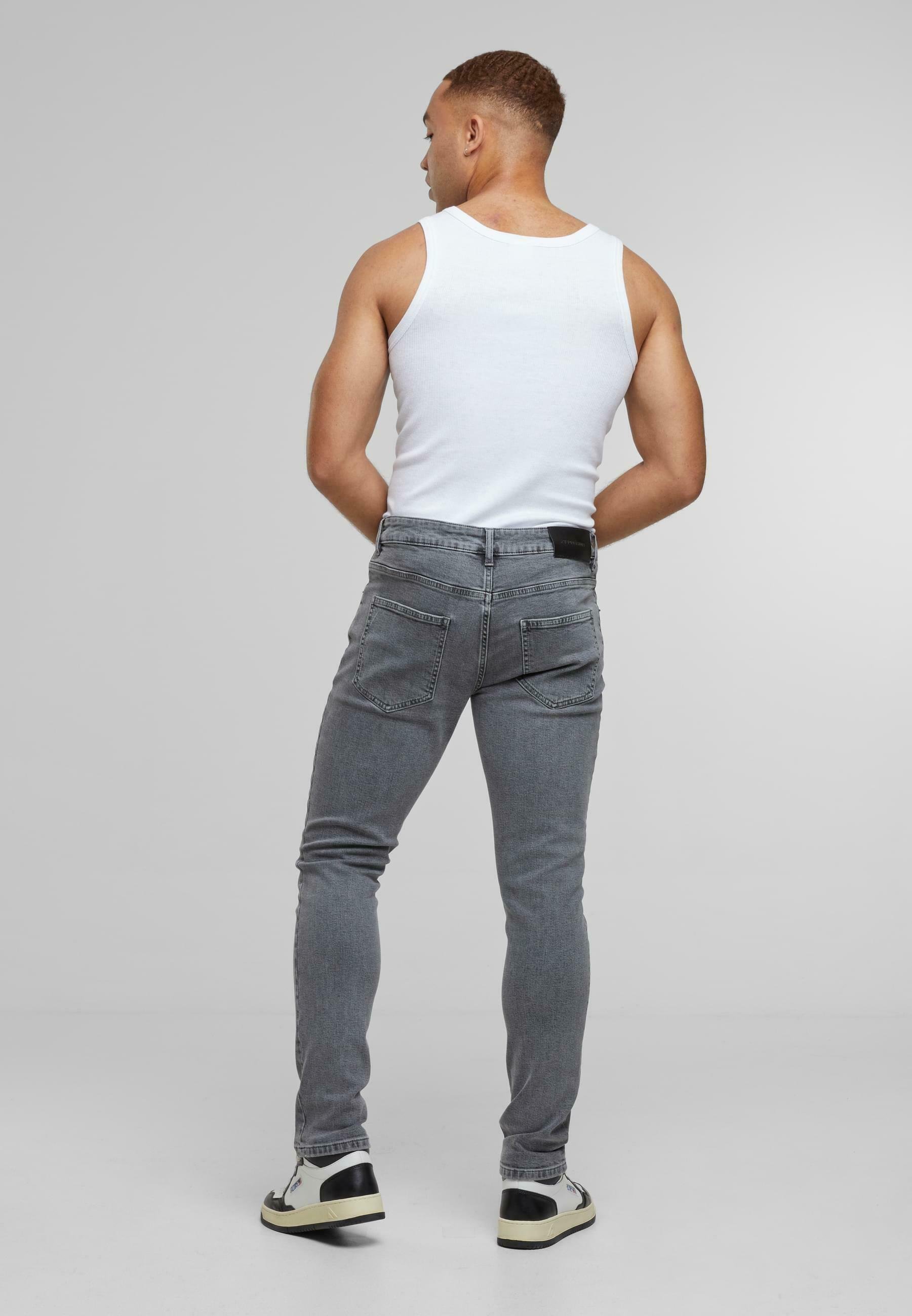 2Y Premium ALEJANDRO BASIC - Slim fit jeans - gewassen grijs
