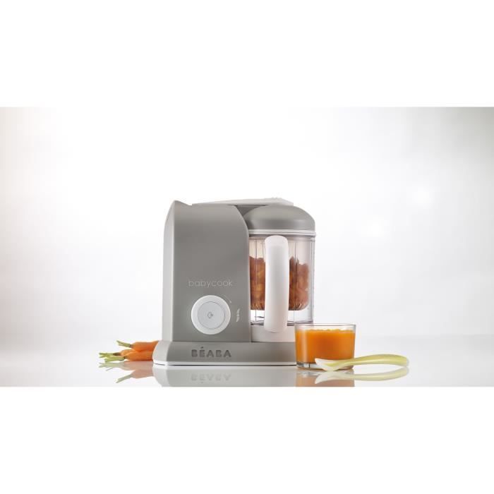 Processador de alimentos para bebês - BEABA - Babycook® Solo - 1100 ml - Cinza