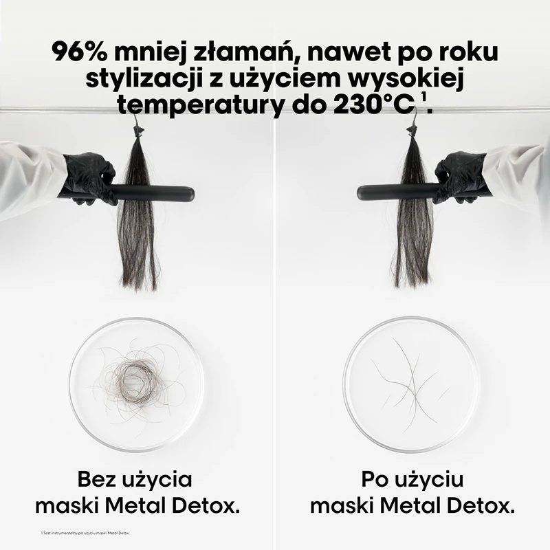 „L'Oréal Professionnel Serie Expert Metal Detox“ giliai maitinanti kaukė dažytiems ir pažeistiems plaukams