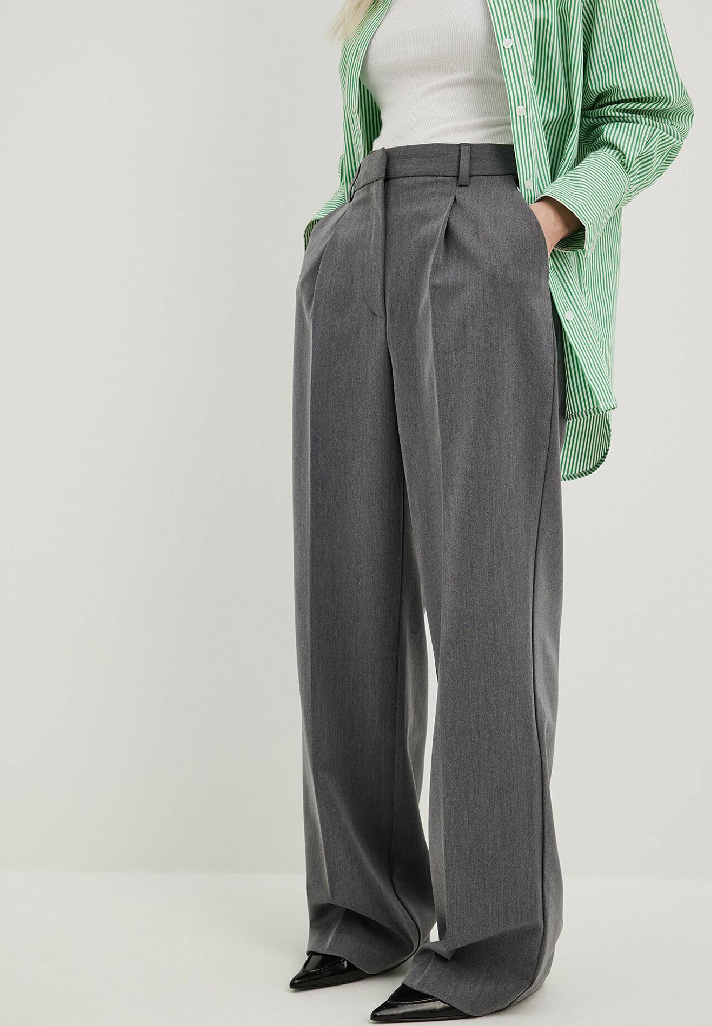 NA-KD HIGH-FIT - Broek - grijs