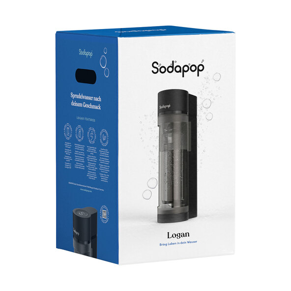 Výrobník perlivé vody Logan, včetně lahve s CO2, 5dílná sada.
