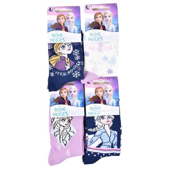Socks - FROZEN - Pack of 4 Pairs 7647 - Girls - Cotton Polyester Elastane