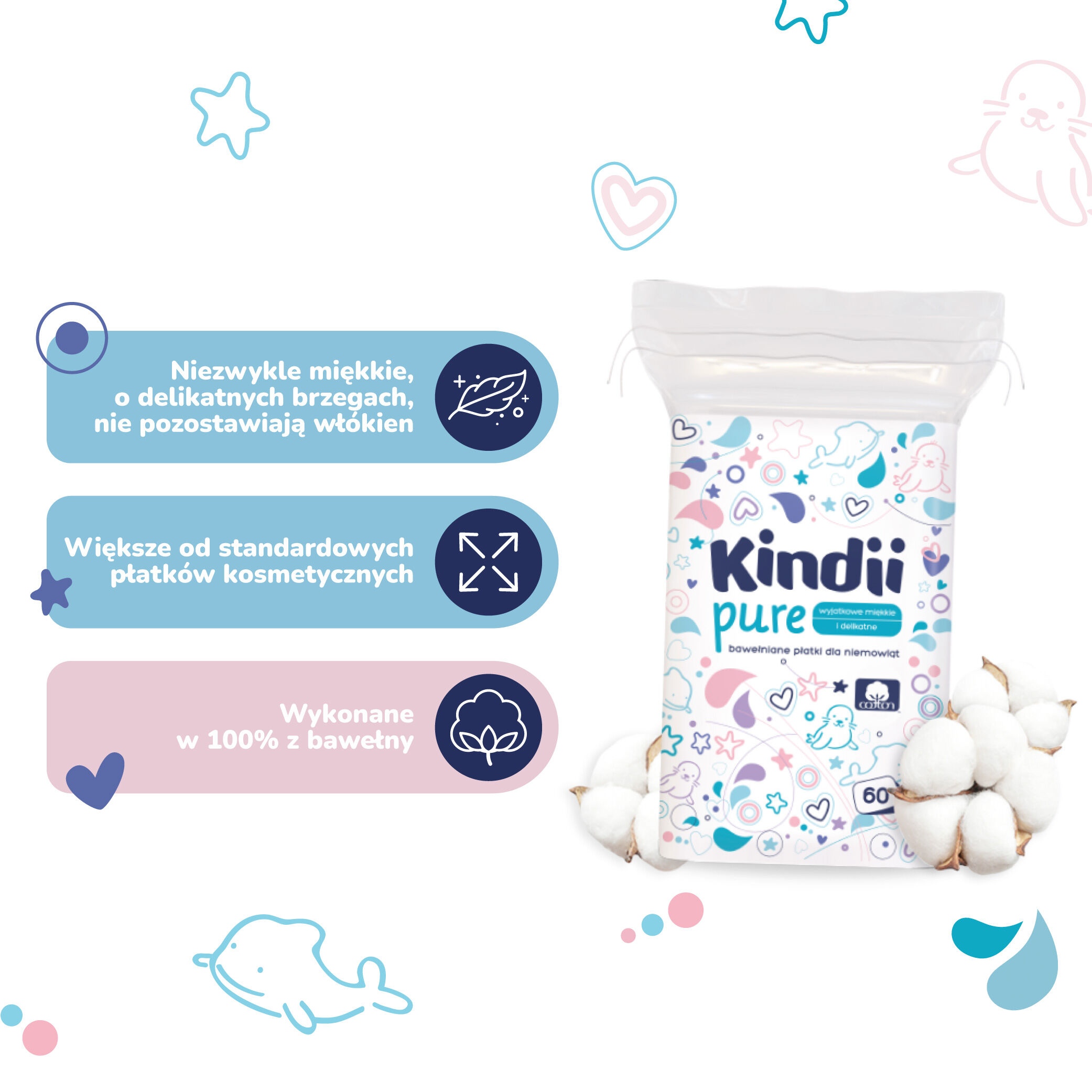 Cleanic babyflingor 60 st Kindii