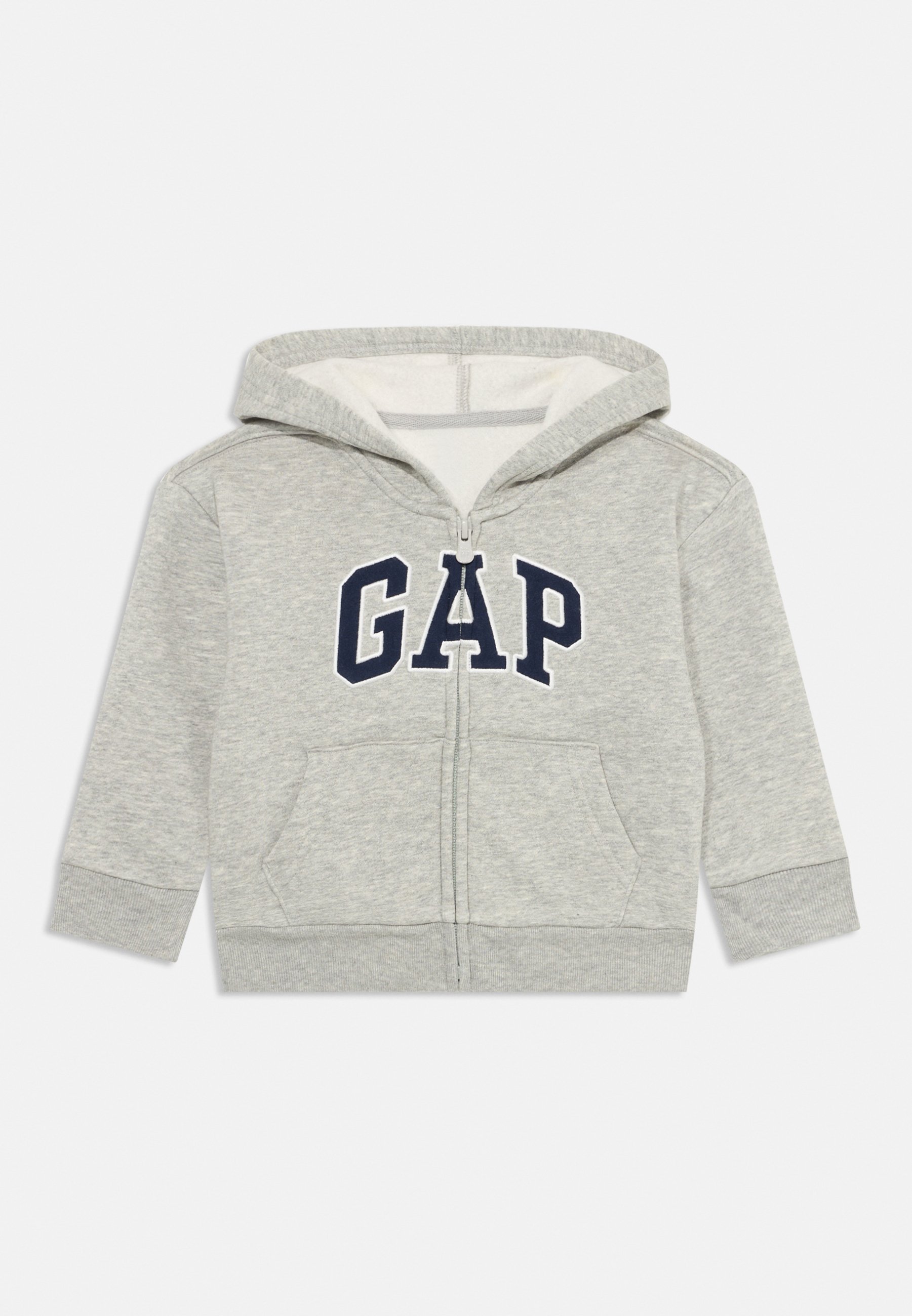 GAP BABYGAP RELAXED LOGO ZIP HOODIE - Bluza z zamkiem błyskawicznym - jasnoszara