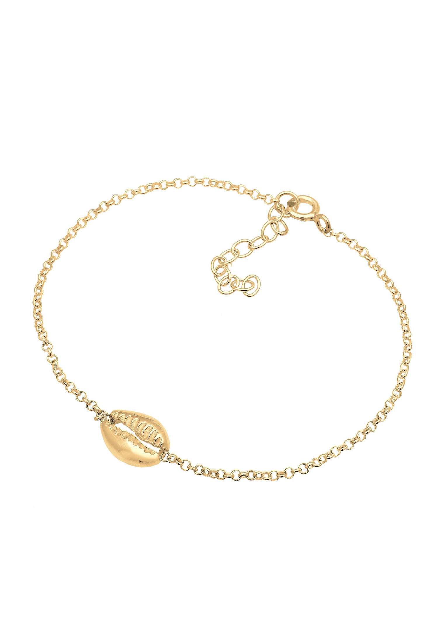 Elli Maritime Mer Vacances Coquille Bracelet Femme (925/1000) Argent