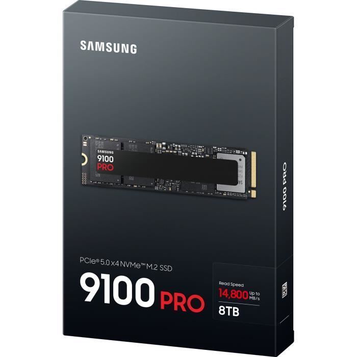 SAMSUNG - MZ-VAP8T0BW - SSD interno 9100 PRO - 8 TB - NVMe 2.0 M.2 PCIe 5.0 x4