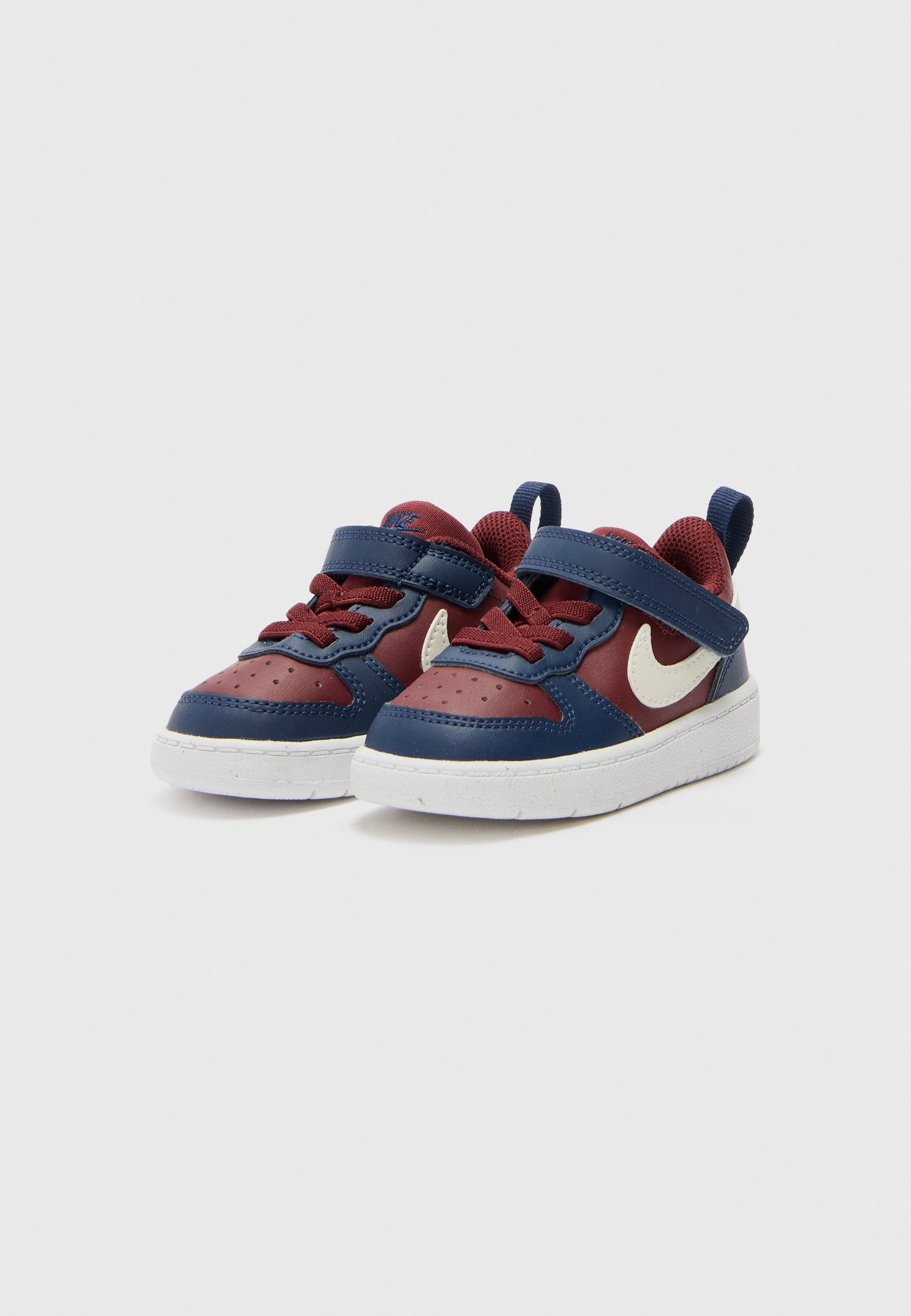 Nike Sportswear COURT BOROUGH LOW RECRAFT UNISEX - Sneakers - donker teamrood/zacht parelmoer/middernachtblauw/wit