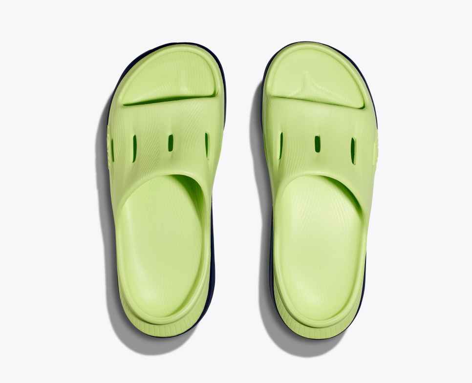 HOKA Ora Recovery Slide 3 Lattuga / Bellwether Blue