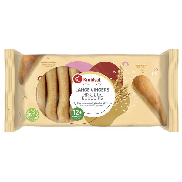 Kruidvat 12+M Organic Ladyfingers<br>200g