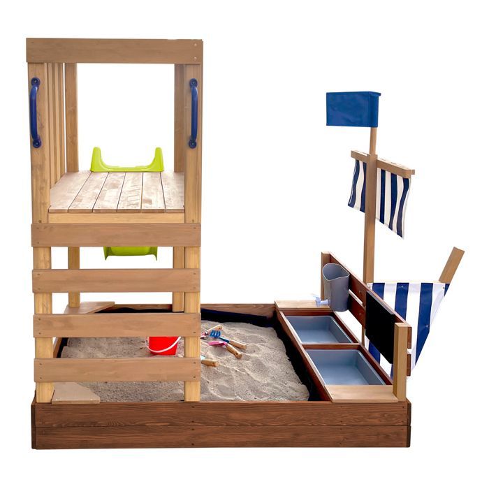 Zona de juegos - AXI - Vicky - Madera de cicuta - Tobogán de 175 cm - Arenero incluido