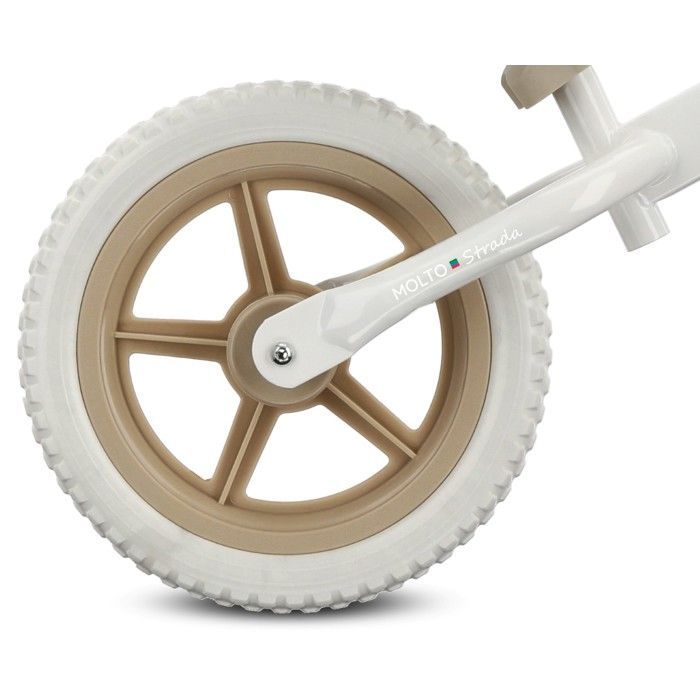 sun baby - Draisienne sans Pédales Molto Strada - max. 30 kg, en Métal, 2-3 Ans, pselle et guidon réglables - Beige