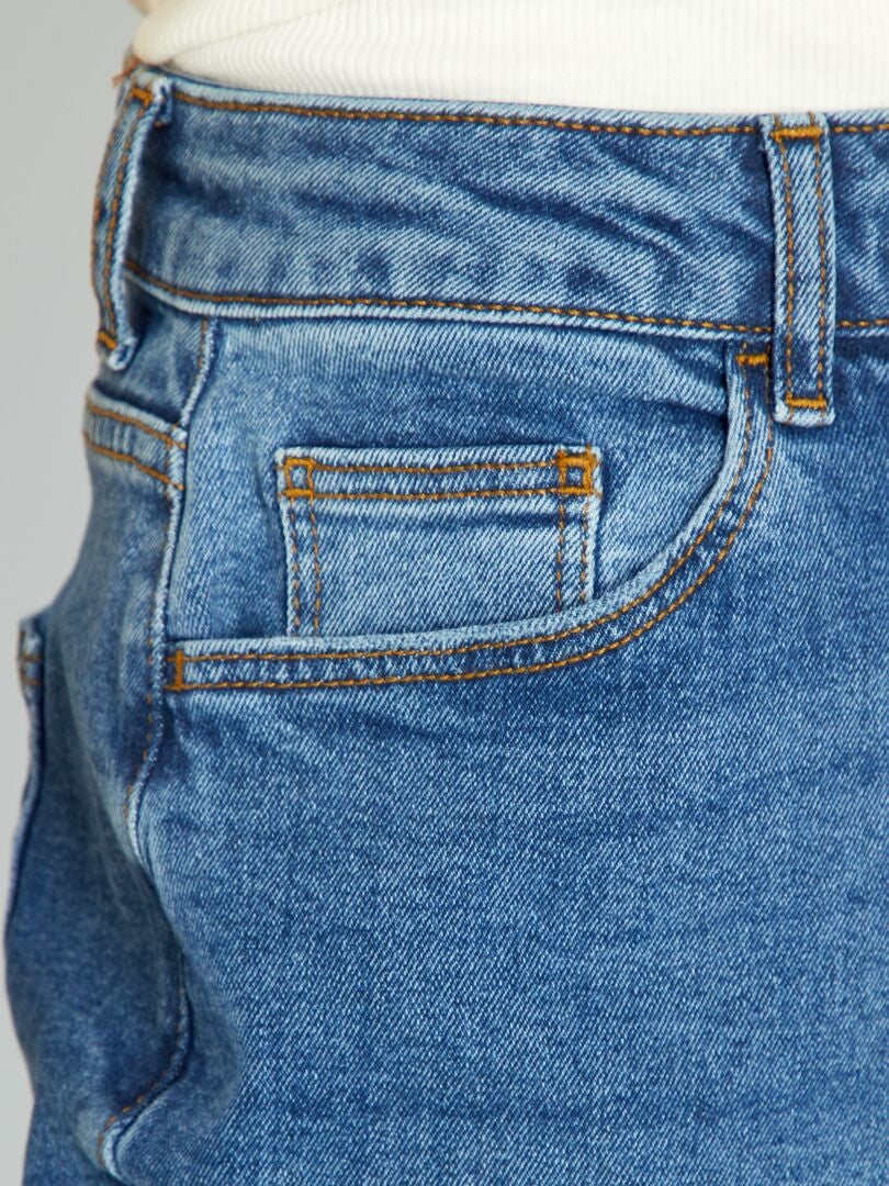 Vaqueros estilo mom de talle muy alto - L28 - AZUL