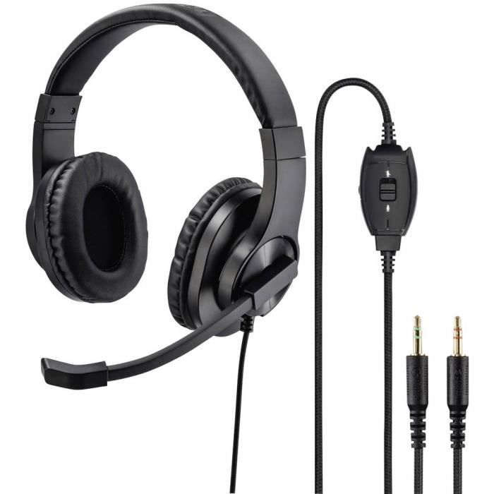 Micro-casque - HAMA - HS-P300 - Filaire - Stéréo - Sur-oreille - Jack 3,5 mm