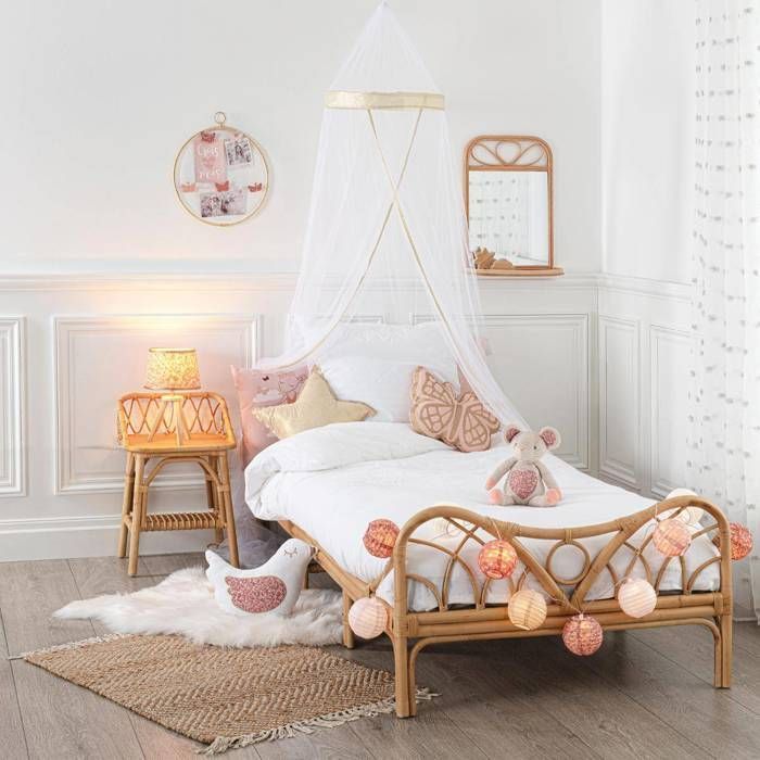 Table de chevet enfant rotin H56cm - Atmosphera Créateur d'intérieur