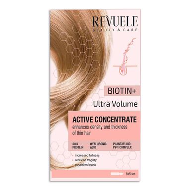 Revuele Biotin Ultra Volume Active Concentrate Vahvistavat Hiusampullit 8x5 ml