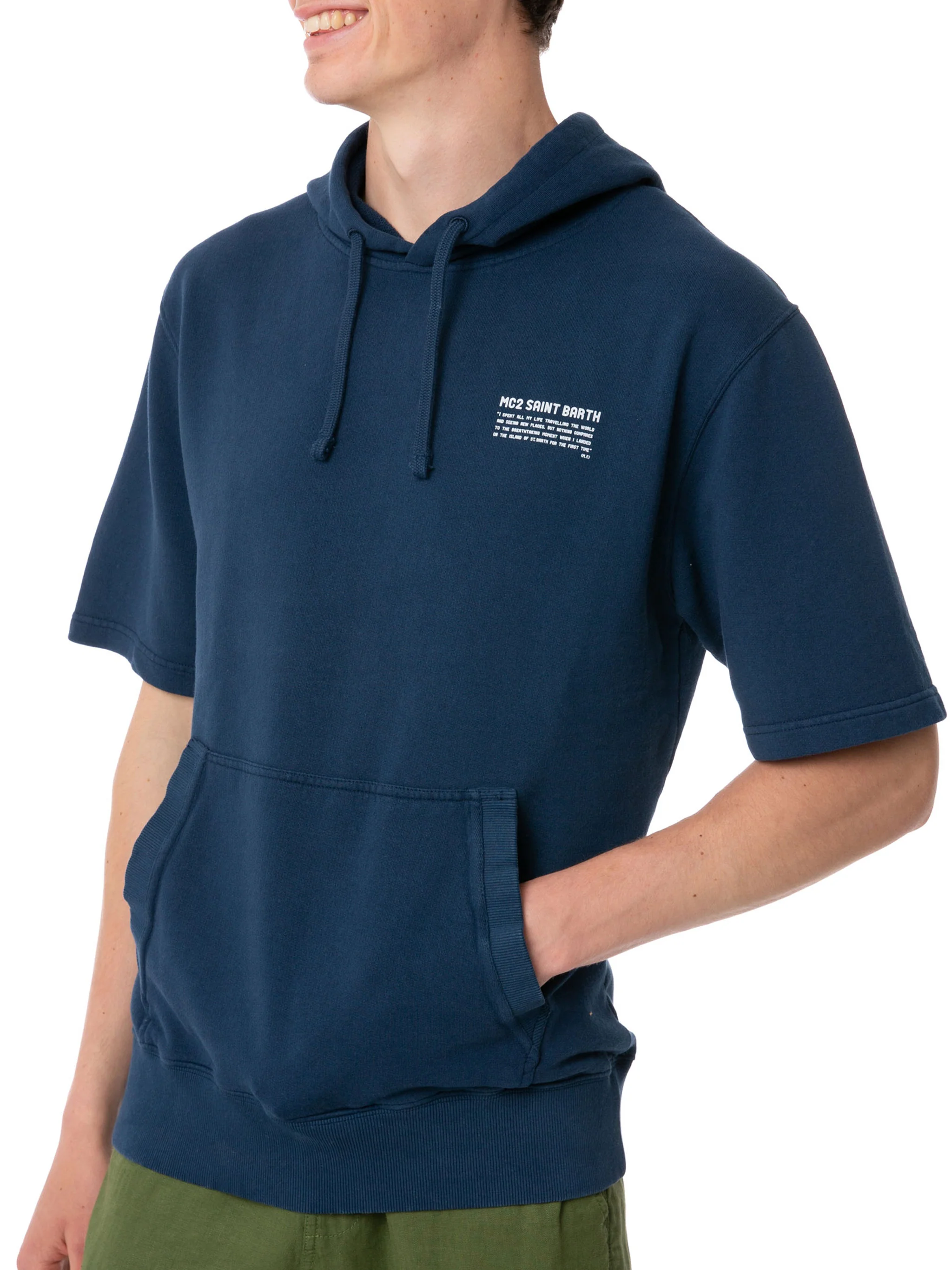 Sweatshirt met korte mouwen voor heren
