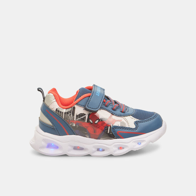 Spiderman barnsneakers med ljus