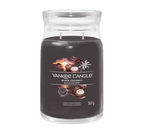 Yankee Candle Signature duża świeca zapachowa Black Coconut 567 g