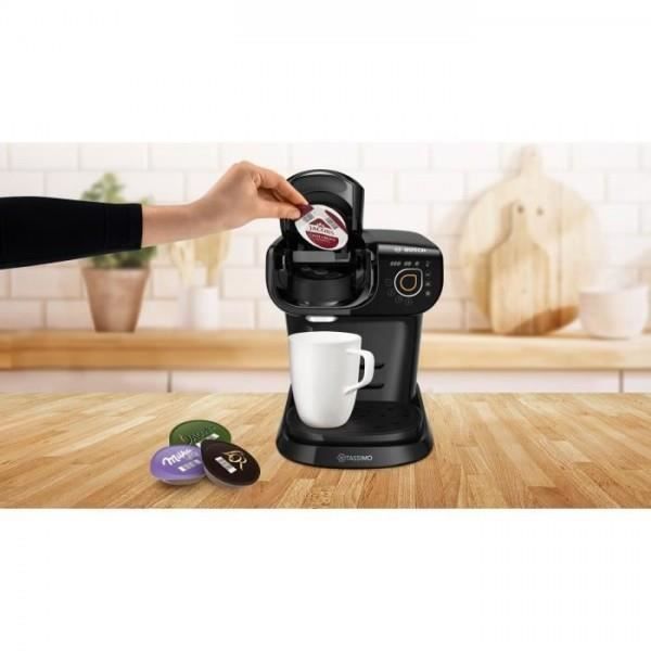 Cafetera multibebida - BOSCH - TASSIMO TAS6502 - Negra - Cápsulas - Disco T