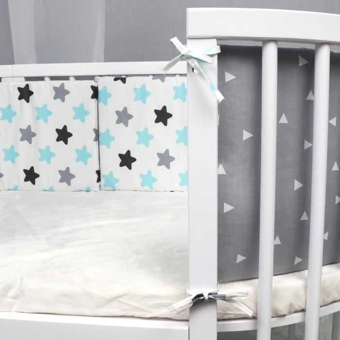 Babybettumrandung, Muster CB3010, 130 x 30 cm, rosa