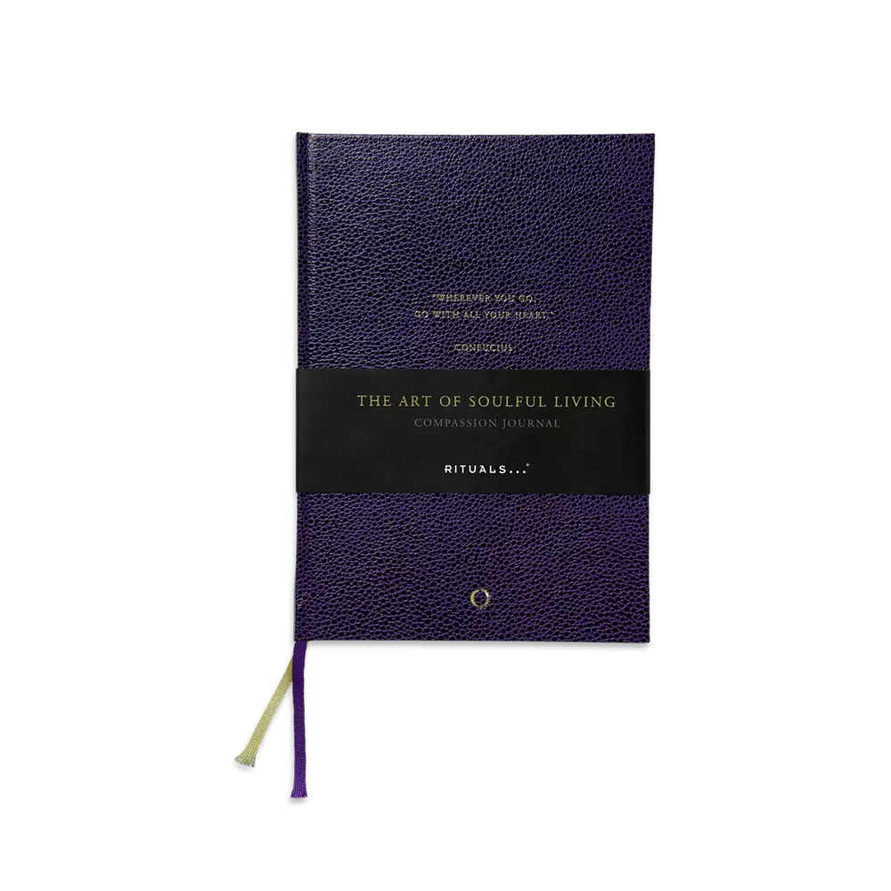 Carnet de notes fait main « House of Rituals Compassion Journal » avec tranches dorées