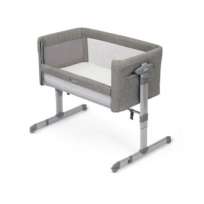 JOIE - Roomie Glide Foggy Gray Co-Sleeping Crib