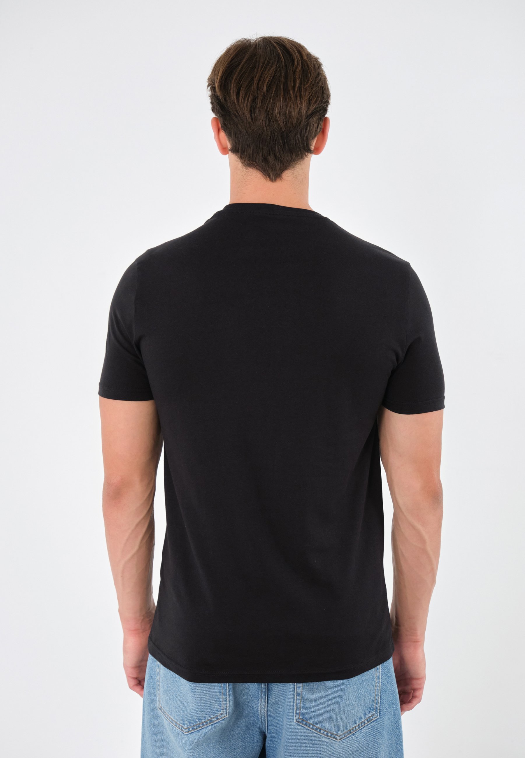 Pier One 3-pack - Basic T-shirt - zwart