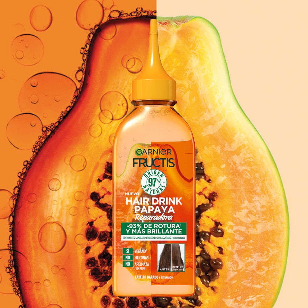 Fructis Hair Drink Papaya Repair Treatment Treatment Vlasové oleje a kúry
