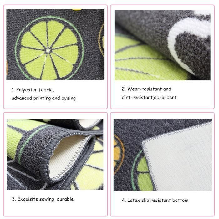 Tapis de Cuisine - Levoberg - Antidérapant - Absorbant - Lavable en Machine - 40x60 + 40x120cm