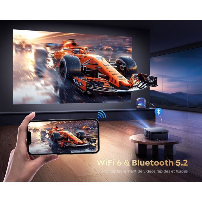 4K-videoprojector - BAZARLAND30 - K12 - 1500 ANSI lumen - WiFi 6 - Bluetooth 5.2