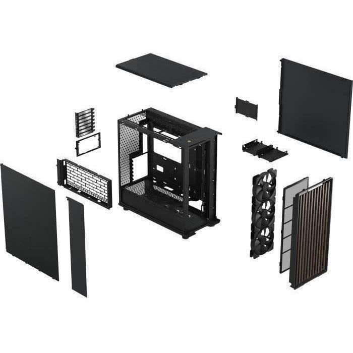 Case per PC - FRACTAL DESIGN - North XL Nero Antracite - FD-C-NOR1X-01 - E-ATX - Elegante design in legno e lega