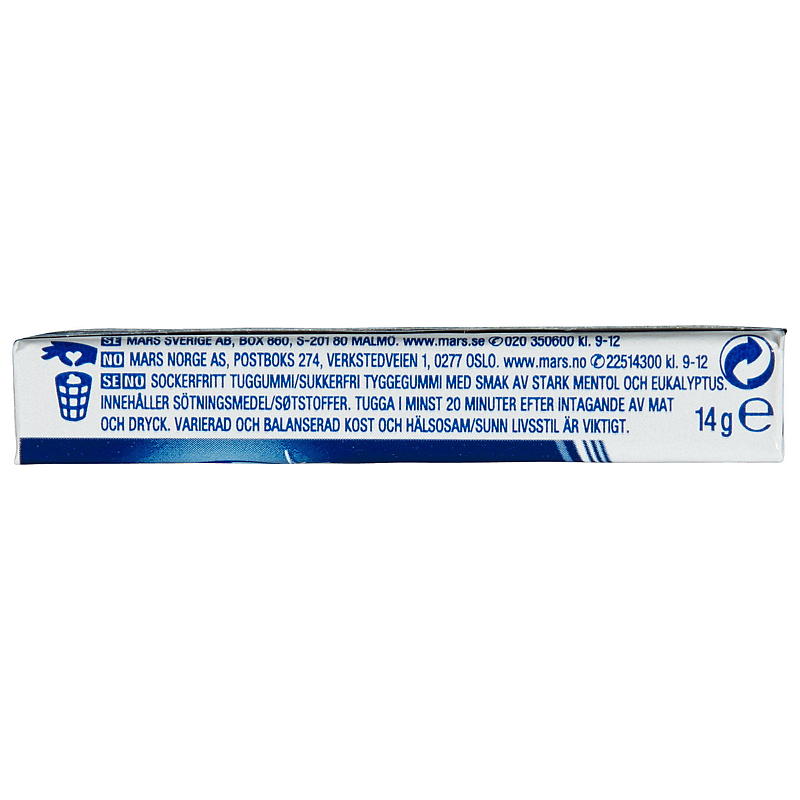 Extra Extra 14 g Sterke menthol