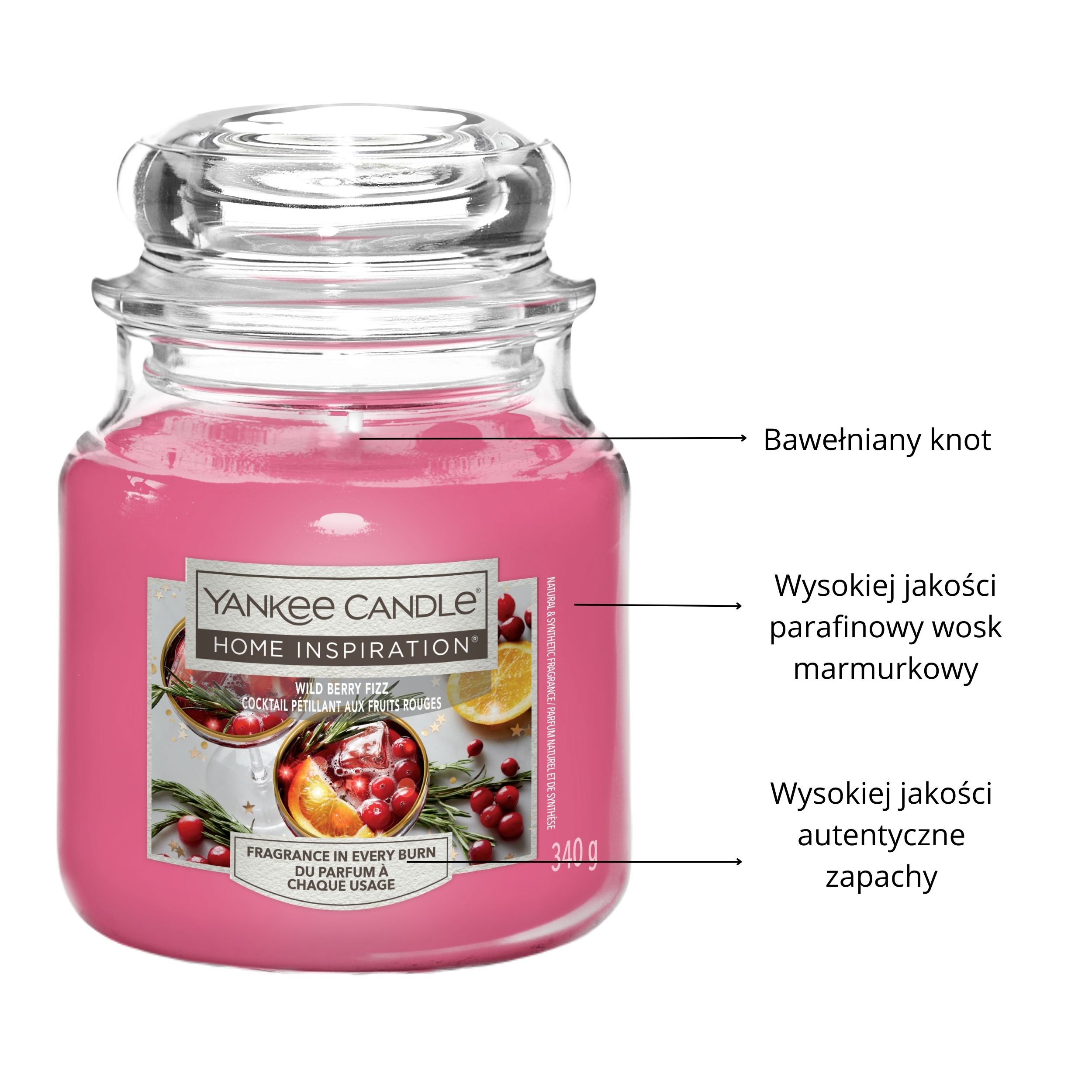Yankee Candle Home Inspiration šumeći miris divljeg voća