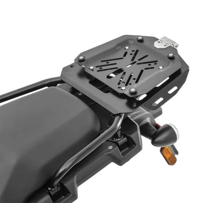 Baúl universal para motocicletas y scooters, 65 litros, para dos cascos, Maverick XL - Plata