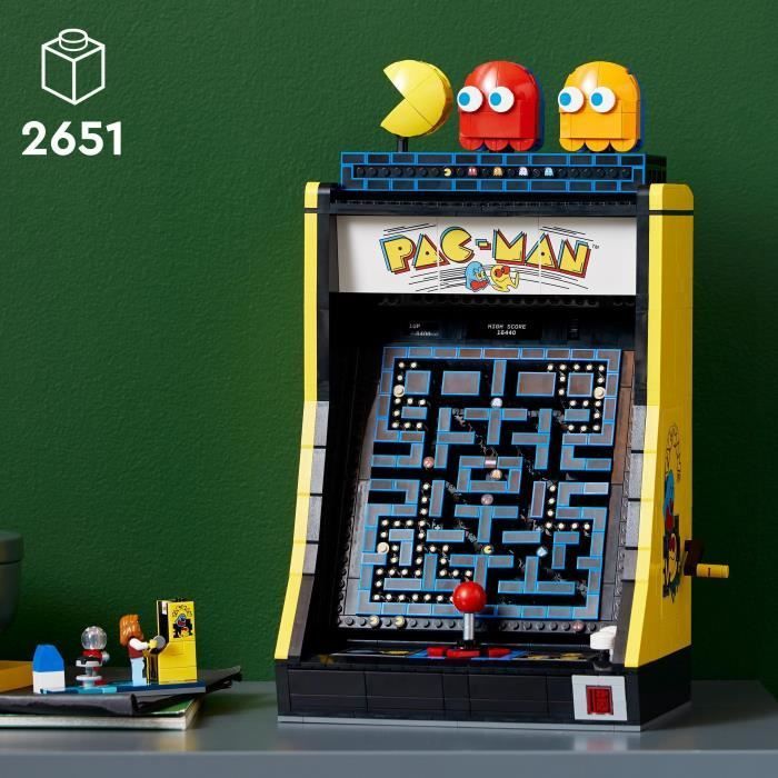 LEGO 10323 Cdiscount Exclusive Icons PAC-MAN Arcade Game, Kit di montaggio per adulti, Macchina da gioco con personaggi