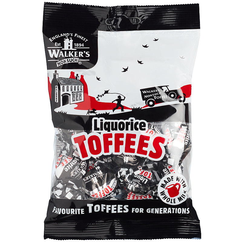 Walkers Toffees 150g Lakrits Walkers