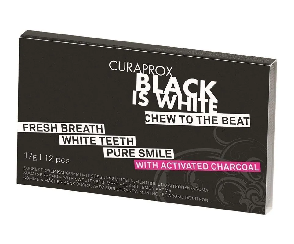 Curaprox Gumy do Żucia Black Is White