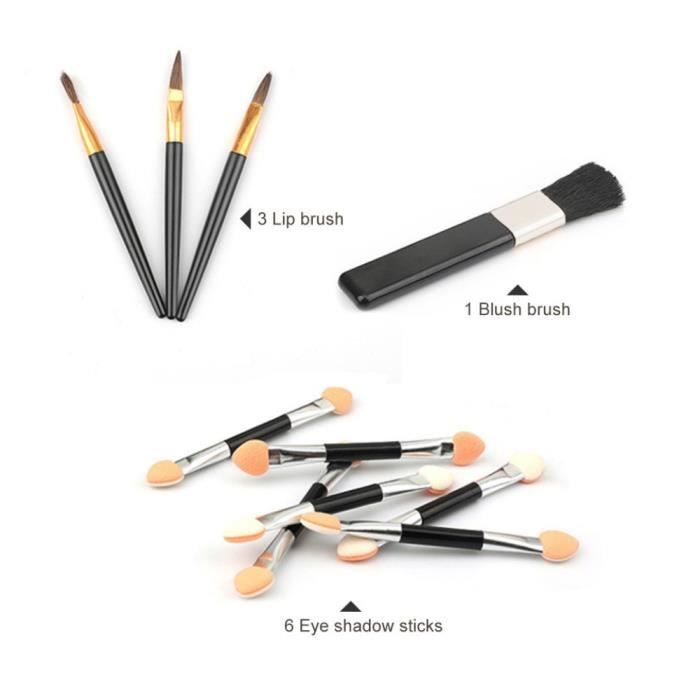 177 Couleur-Boîte de maquillage multifonctionnelle, outils de beauté, pinceau, rouge à lèvres, fard à barrage
