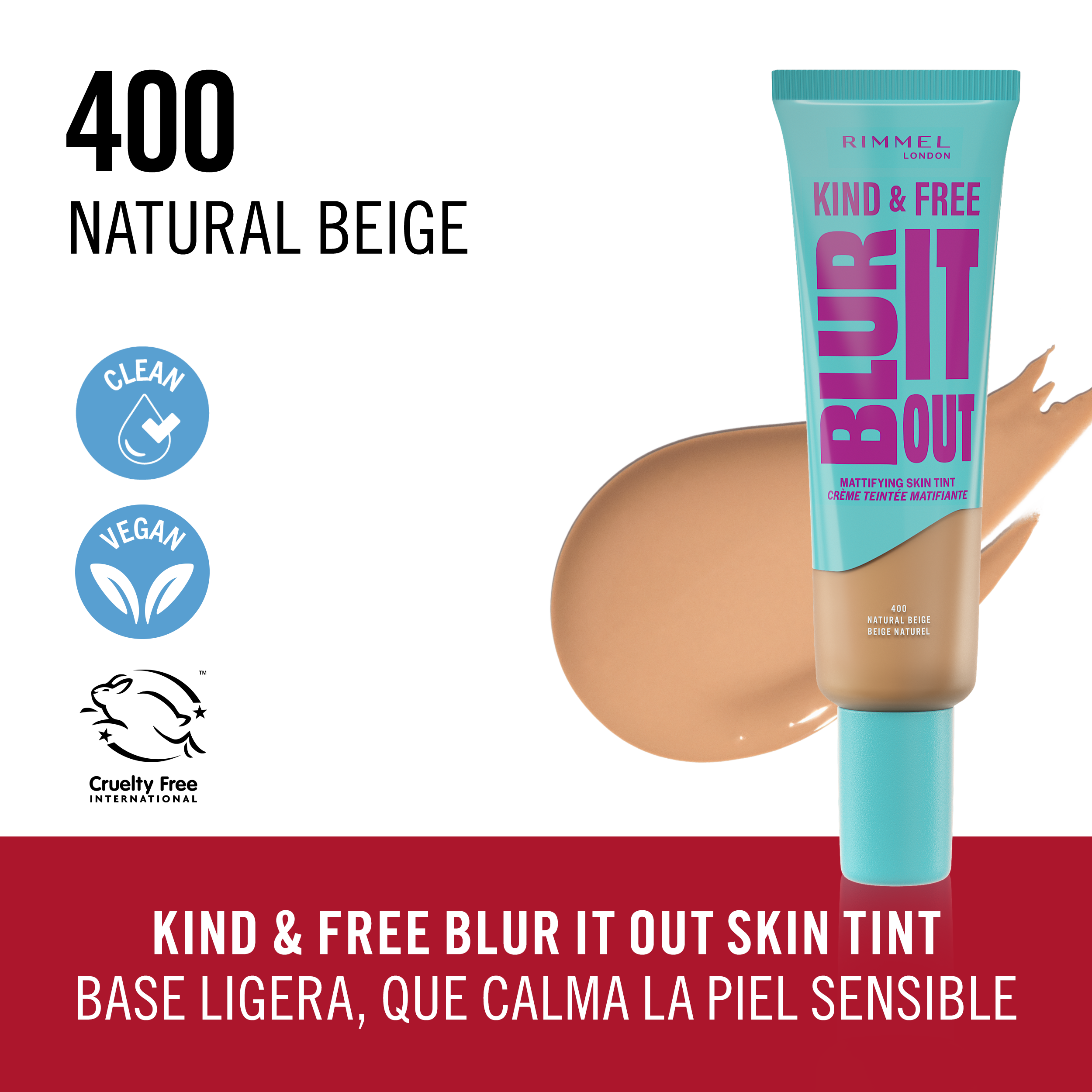 „Kind & Free Blur It Out“ matinį atspalvį suteikiantis makiažo pagrindas 