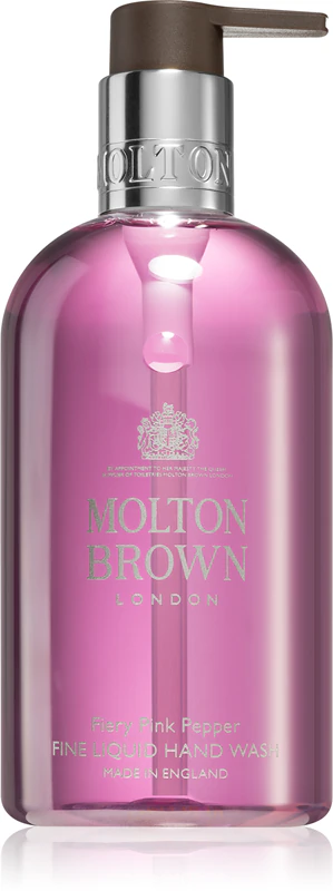 Sabonete líquido para mãos Molton Brown com pimenta rosa picante