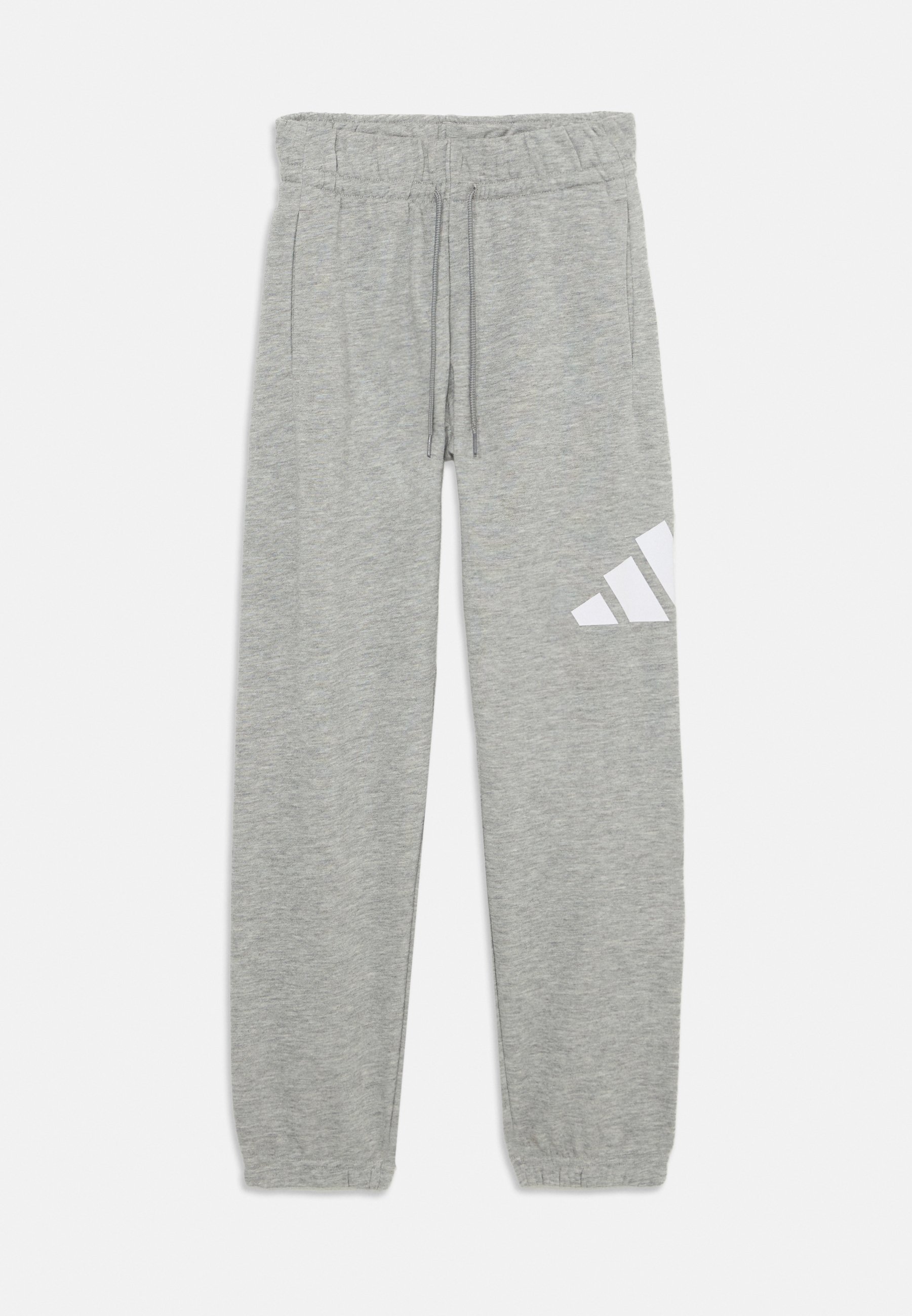 adidas Performance ESSENTIALS BROEK UNISEX - Trainingsbroek - middengrijs gemêleerd/wit