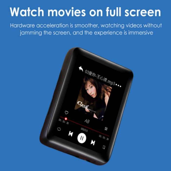Lecteur MP3 portable en mtal version tudiante tactile Bluetooth MP4 non destructif carte denregistrement lecture MP4 Label