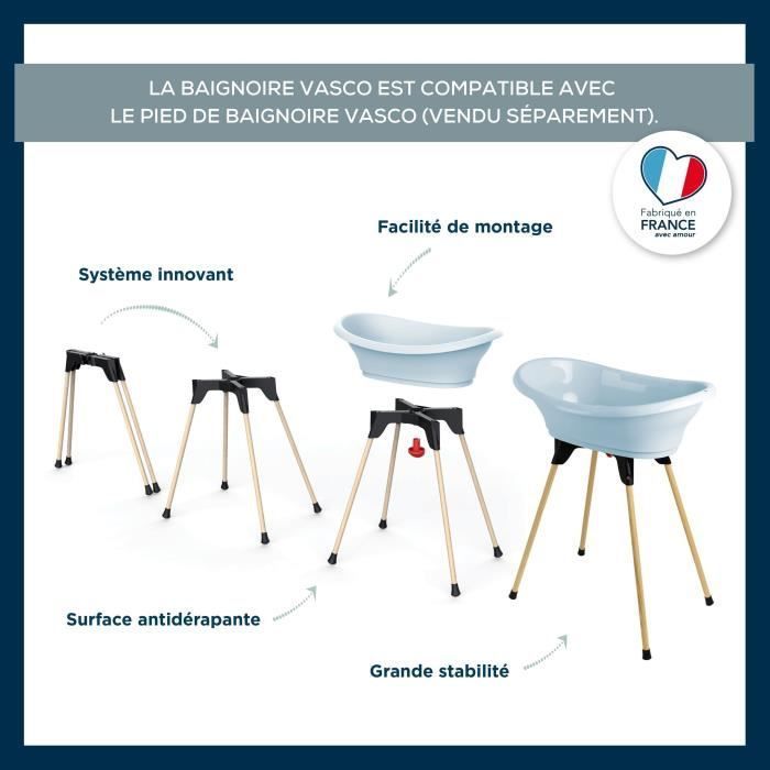 THERMOBABY Vasco Badewanne - Blaue Blume