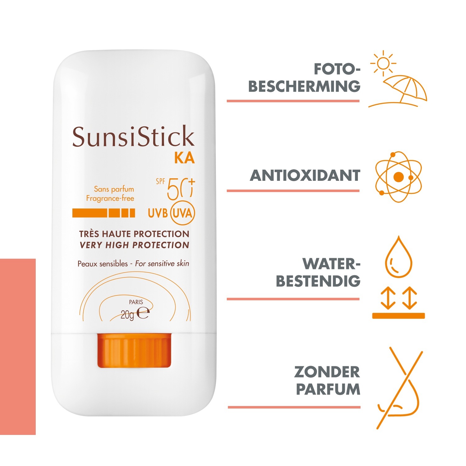 Avène Sunscreen Solaire SunsiStick KA SPF50+ - 20 g