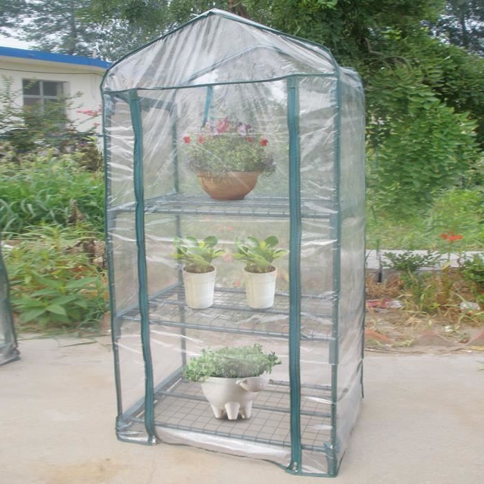 Estufa de Jardim VVIKIZY - 69x49x126cm - PVC de alta qualidade - Impermeável e resistente aos raios UV