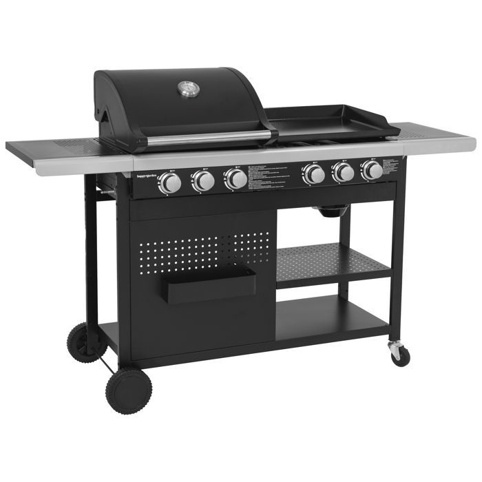 VESUVIO gas barbecue duo - 3 burners + 3-burner griddle