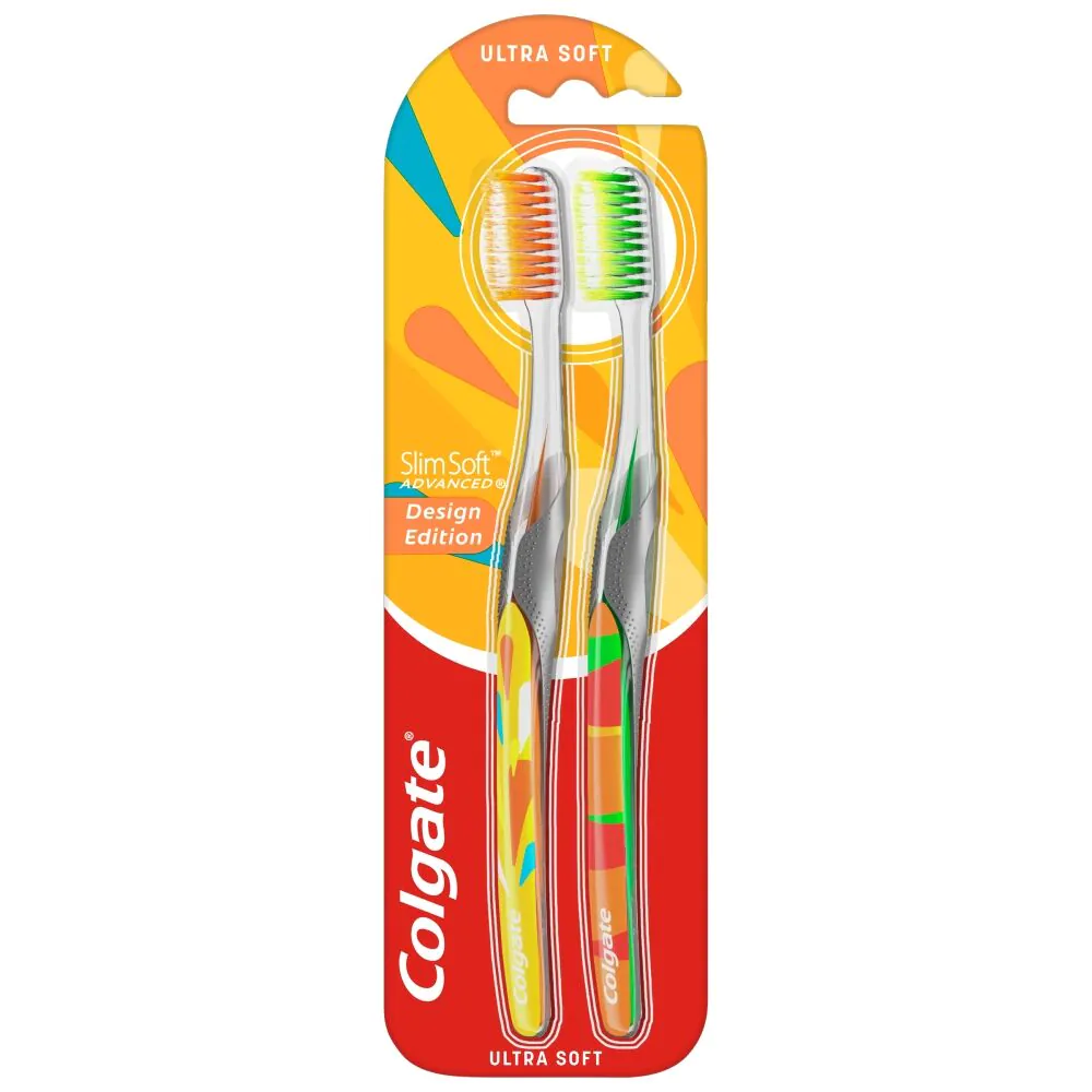 Colgate Szczoteczka do zębów Slim Soft Advanced Duopack